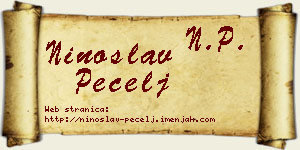 Ninoslav Pecelj vizit kartica